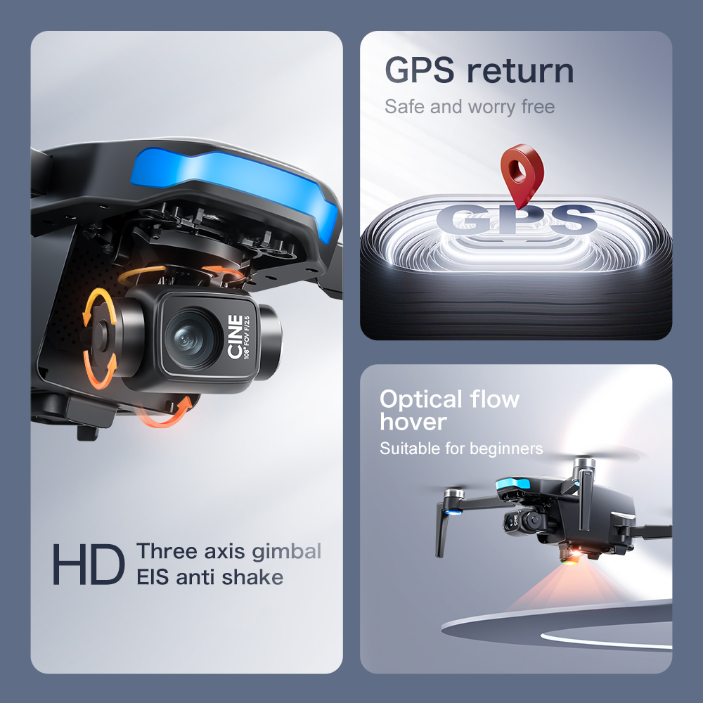 Original S-X1 GPS Drone 8KHD p - Drone Gimbal 3 Axis 评论和价格