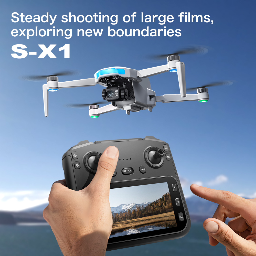 Original S-X1 GPS Drone 8KHD p - Drone Gimbal 3 Axis 评论和价格